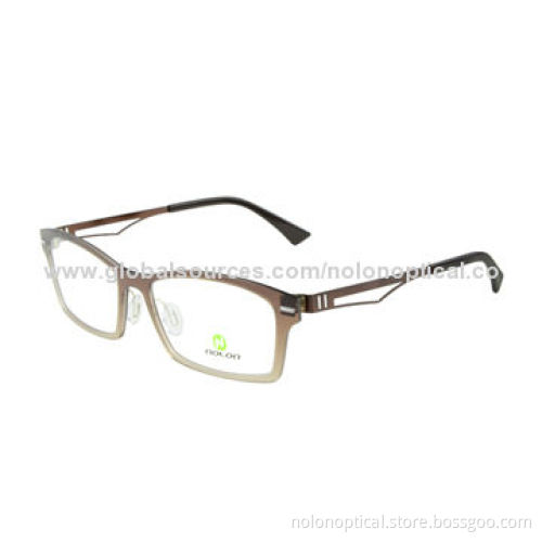Fashion trend light nylon unisex eyeglass frames with navy, customized logos available